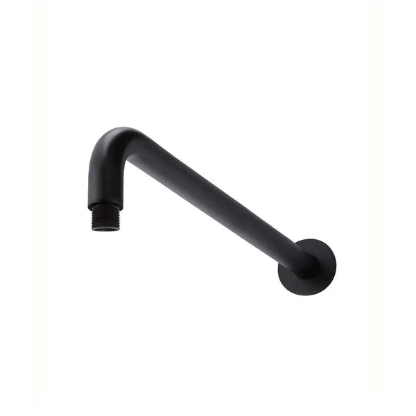 Meir Round Wall Mounted Shower Arm 400mm Matte Black