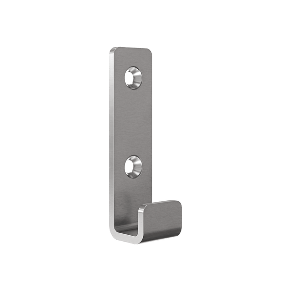 Metlam Hat and Coat Hook - Satin Stainless Steel - 20mm Wide