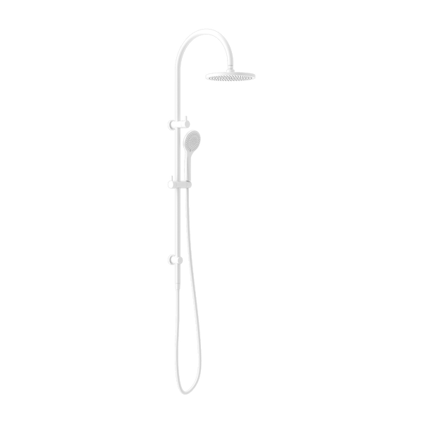 Nero Mecca 2 in 1 Twin Multi function Shower with Air Hand Piece Matte White