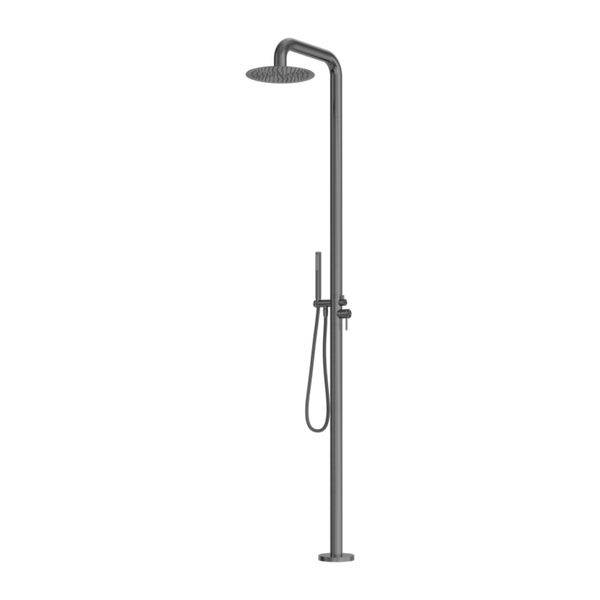 Nero Zen SS316L Outdoor Free Standing Shower Column Graphite