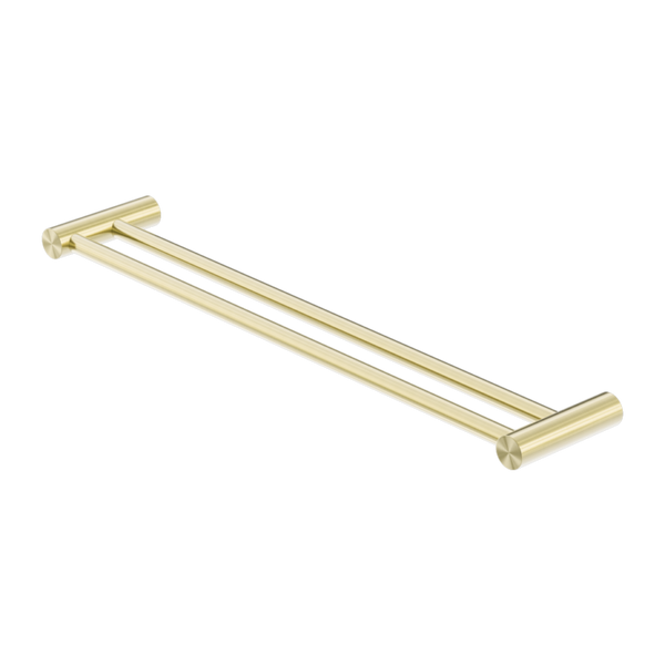 Nero Zen SS316L 800mm Double Towel Rail Brushed Gold