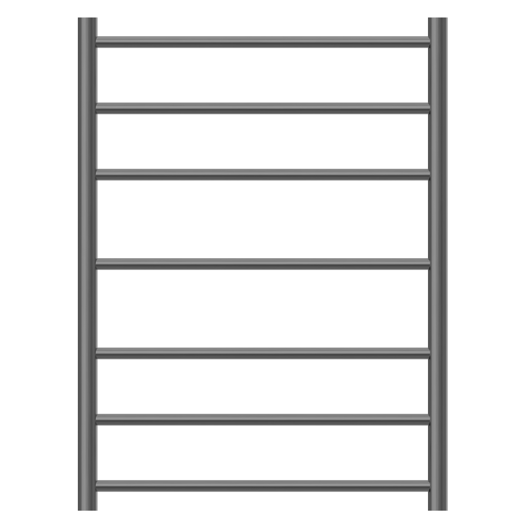 Nero Mecca 7 Bar Heated Towel Ladder Graphite