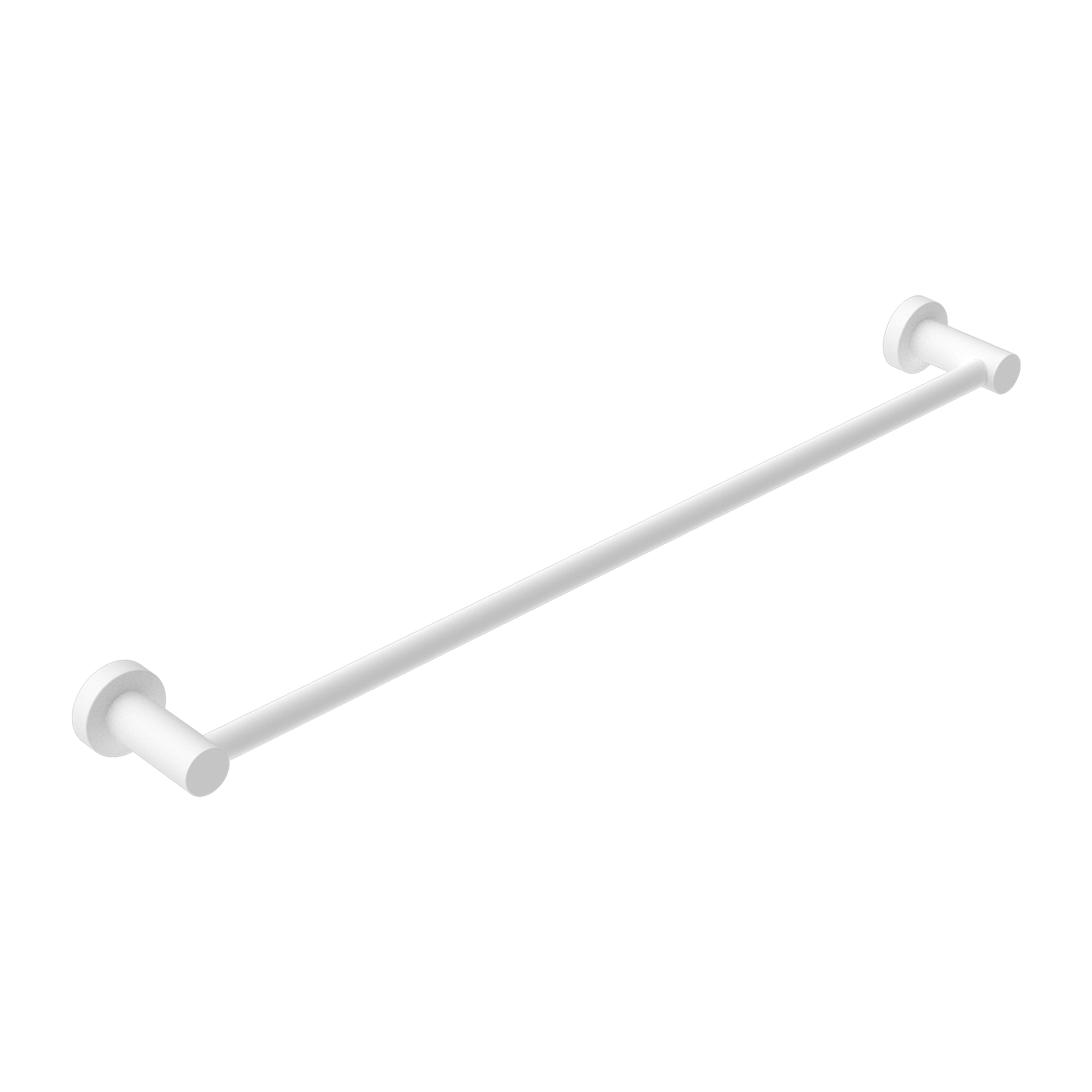Nero Mecca Single Towel Rail 600mm Matte White
