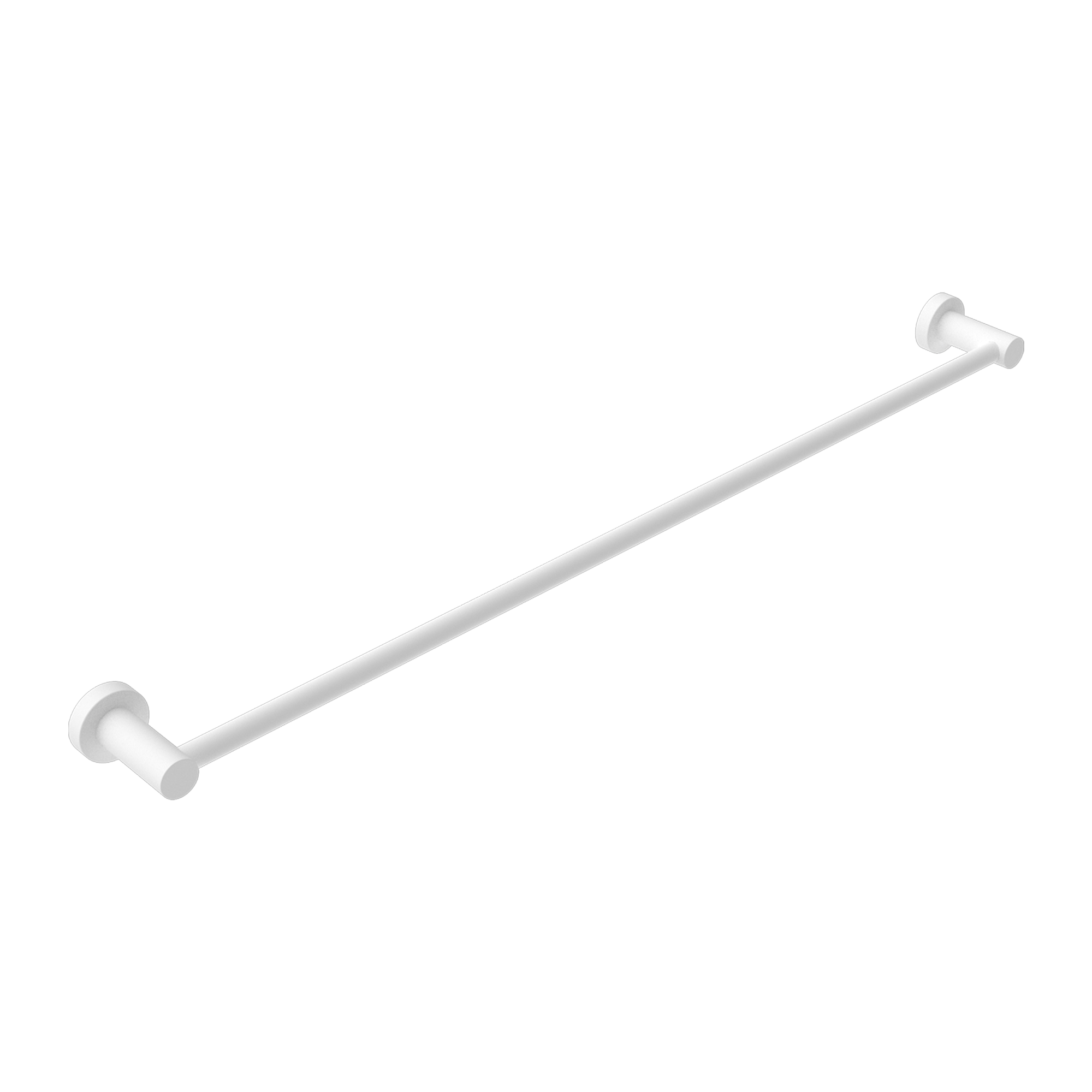 Nero Mecca Single Towel Rail 800mm Matte White