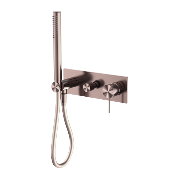 Nero Mecca Shower Mixer Divertor System Brushed Bronze