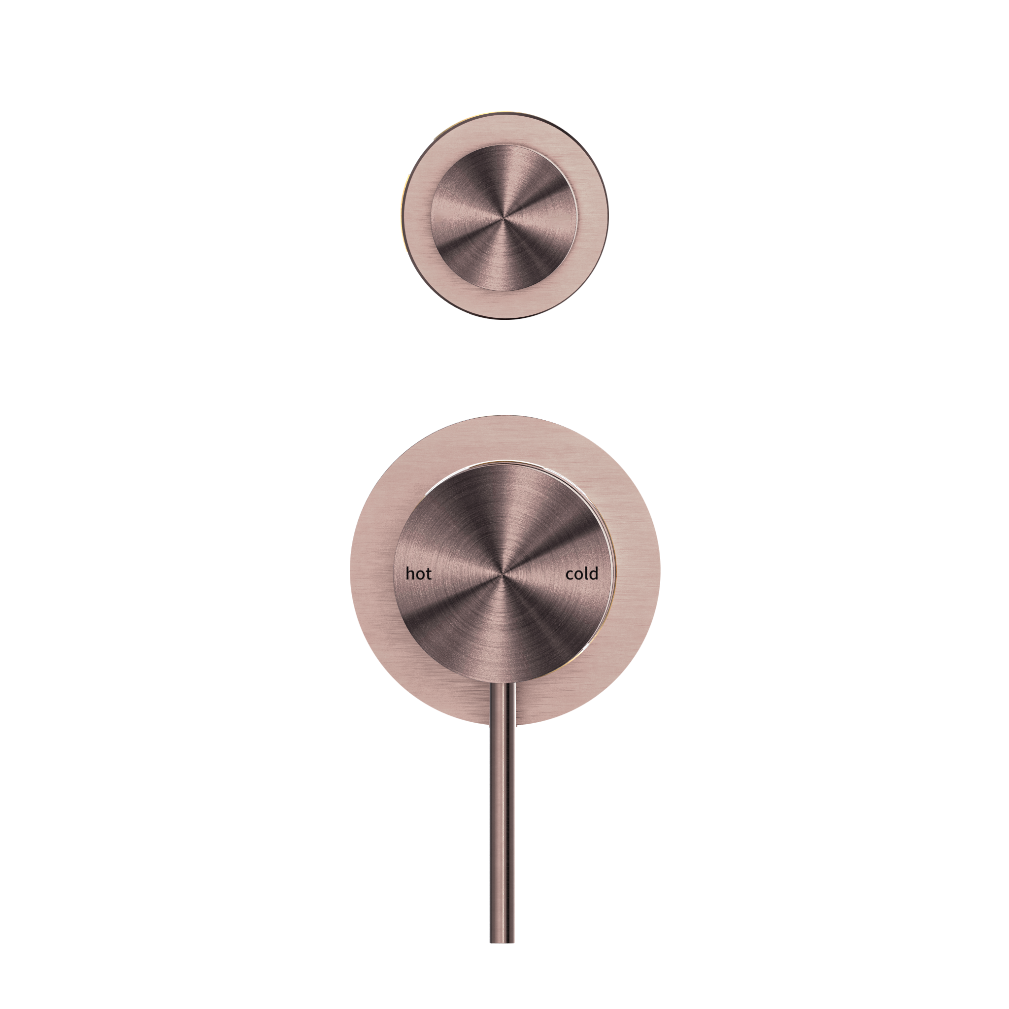 Nero Mecca Shower Mixer Diverter with Separate Back Plate Brushed Bronze