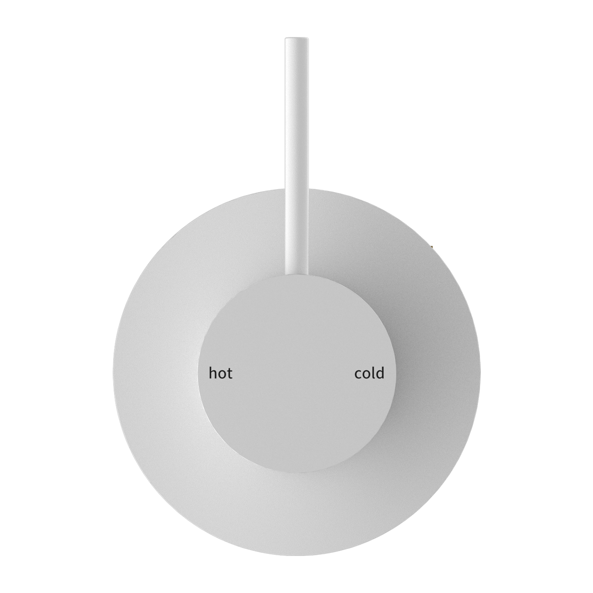 Nero Mecca Shower Mixer Handle Up Matte White