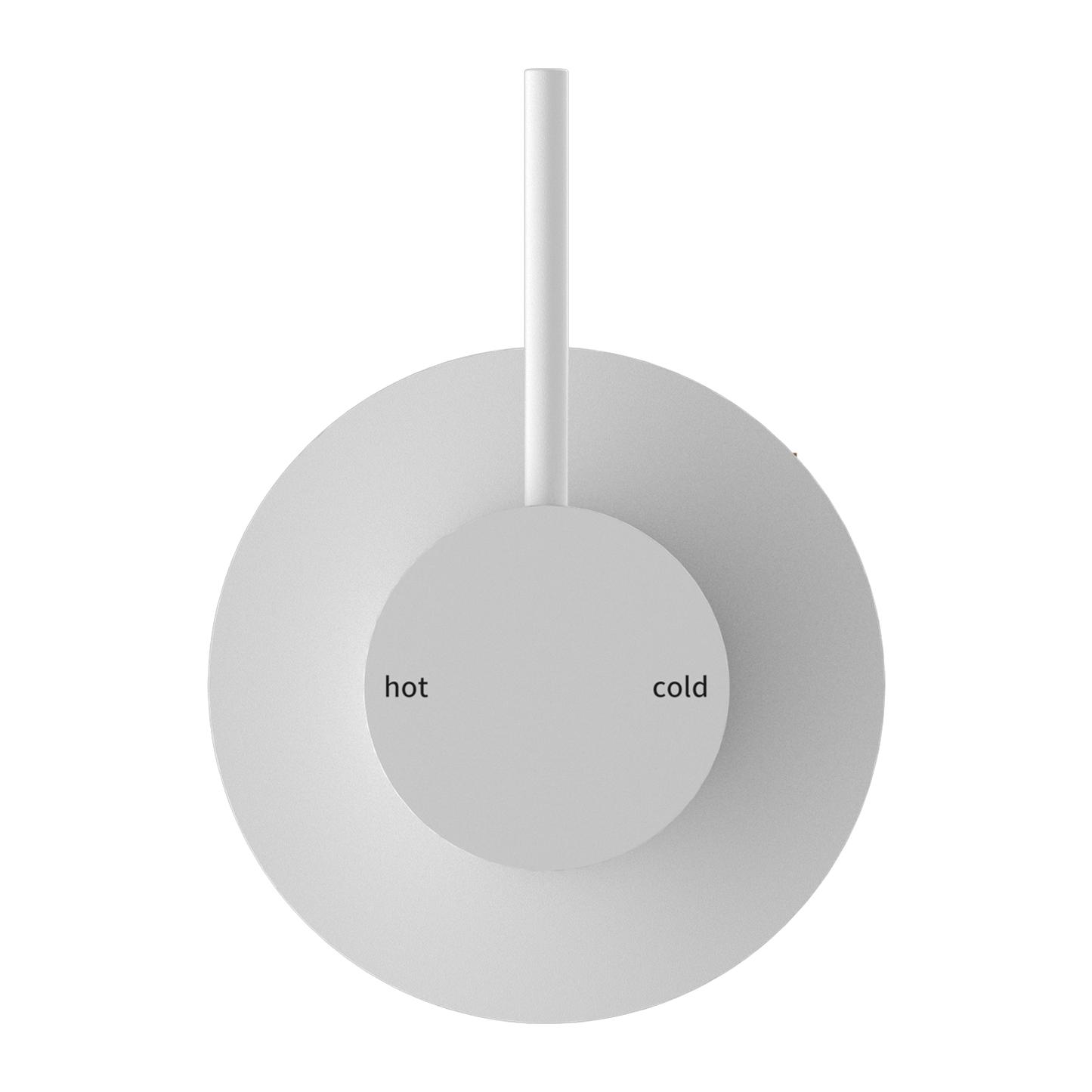 Nero Mecca Shower Mixer Handle Up Matte White