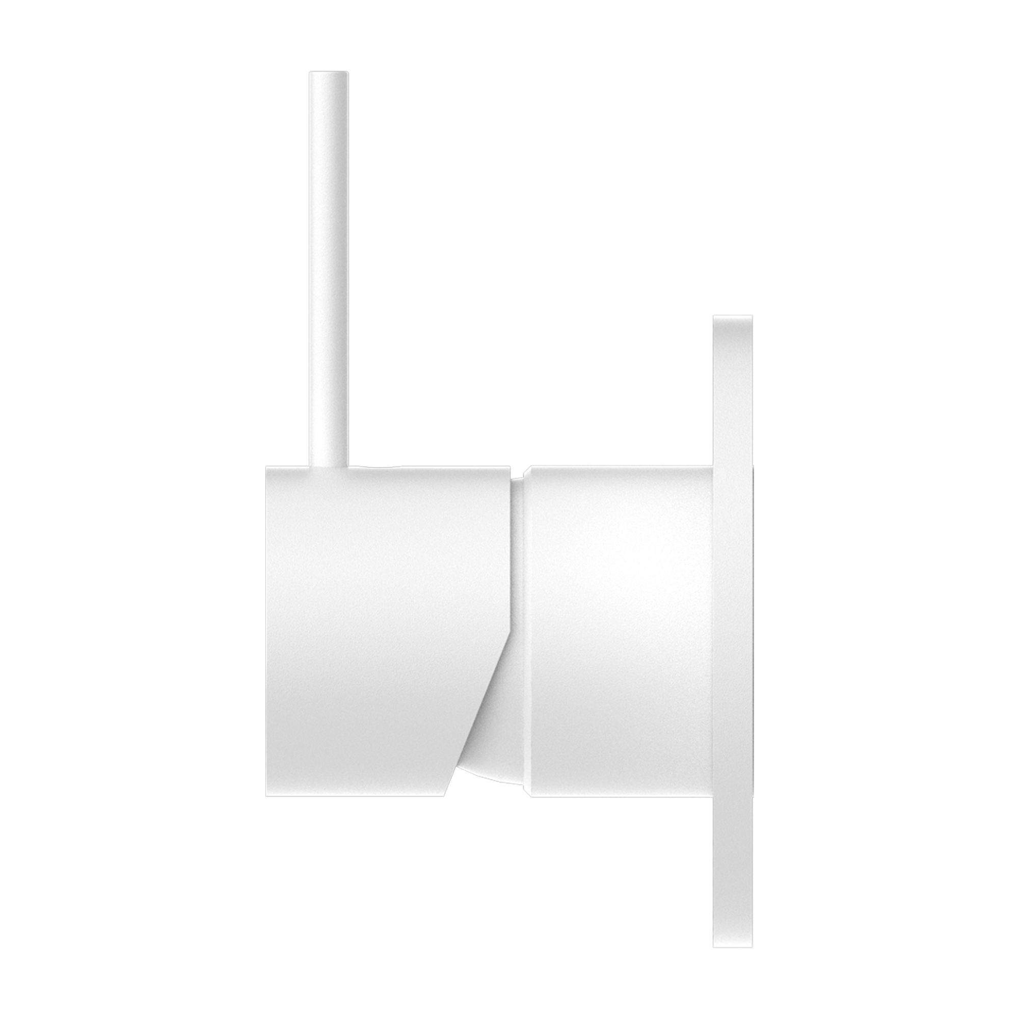 Nero Mecca Shower Mixer Handle Up Matte White