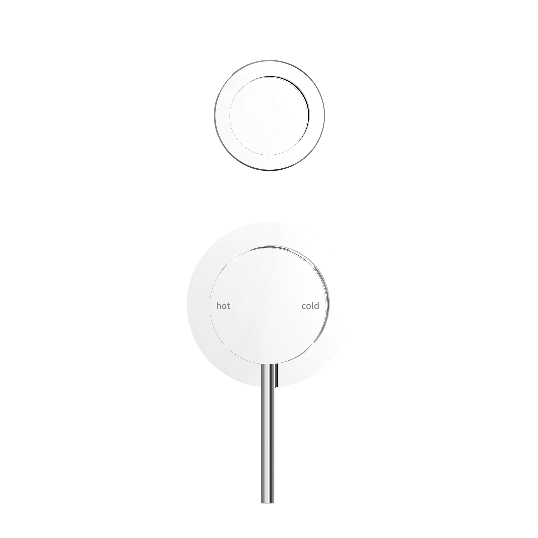 Nero Mecca Shower Mixer Diverter with Separate Back Plate Chrome