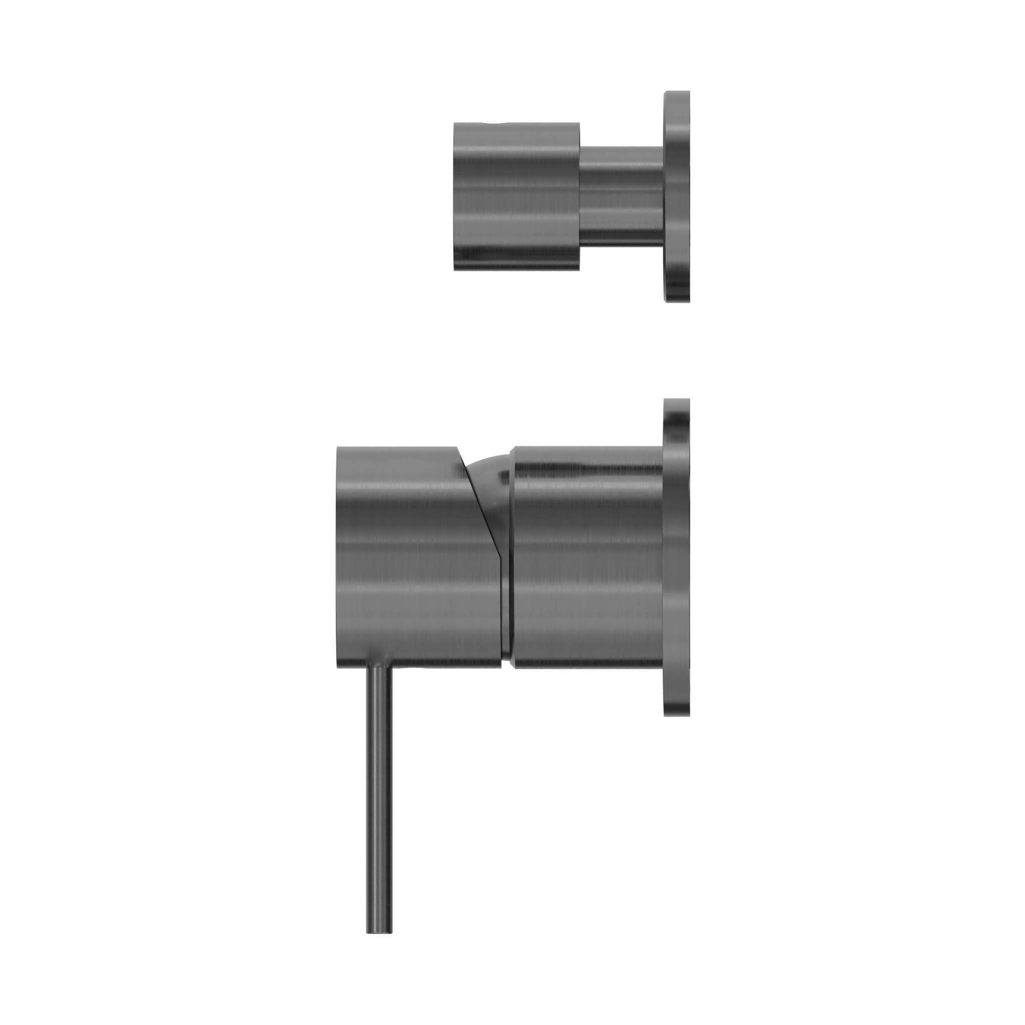 Nero Mecca Shower Mixer Diverter with Separate Back Plate Brushed Gunmetal