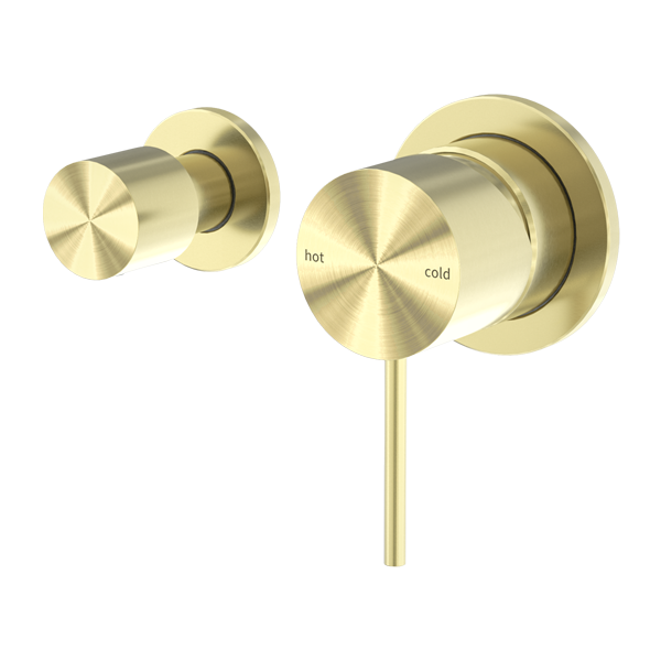 Nero Mecca Shower Mixer with Horizontal 2 Way Diverter Brushed Gold