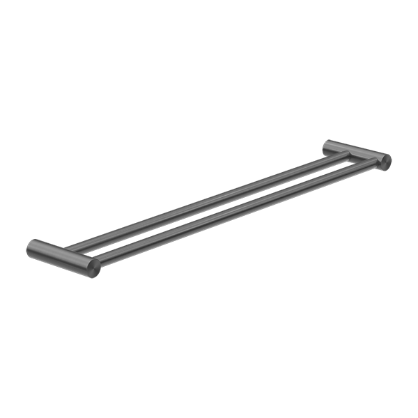 Nero New Mecca Double Towel Rail 600mm Gunmetal