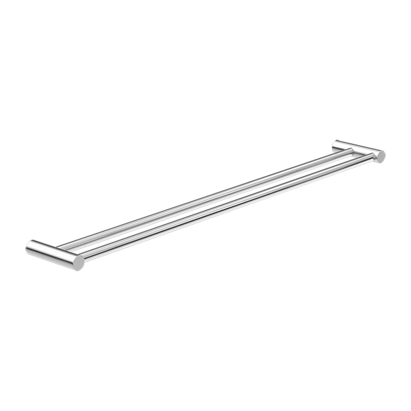Nero New Mecca Double Towel Rail 800mm Chrome