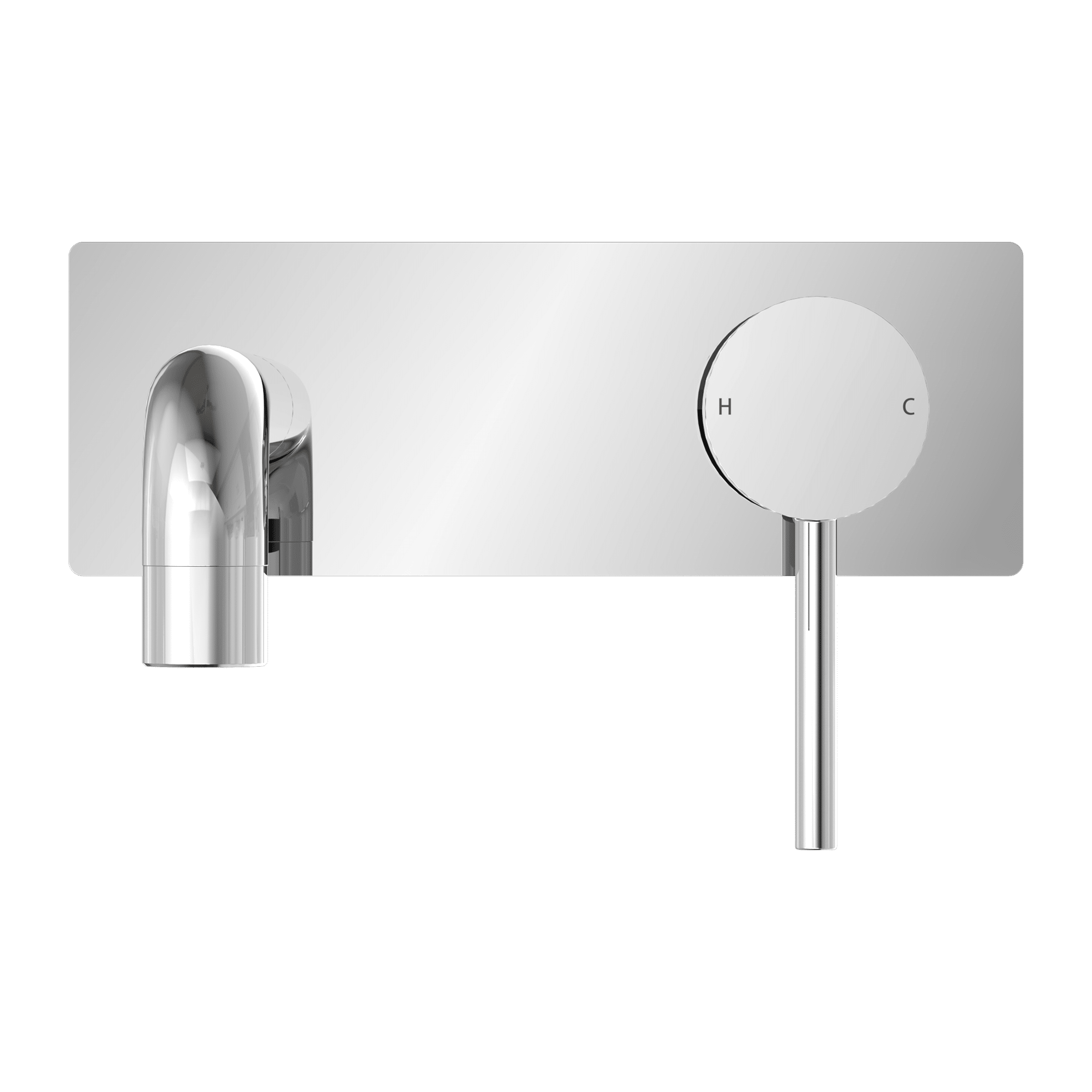 Nero Dolce Wall Basin Mixer Stylish Spout Chrome