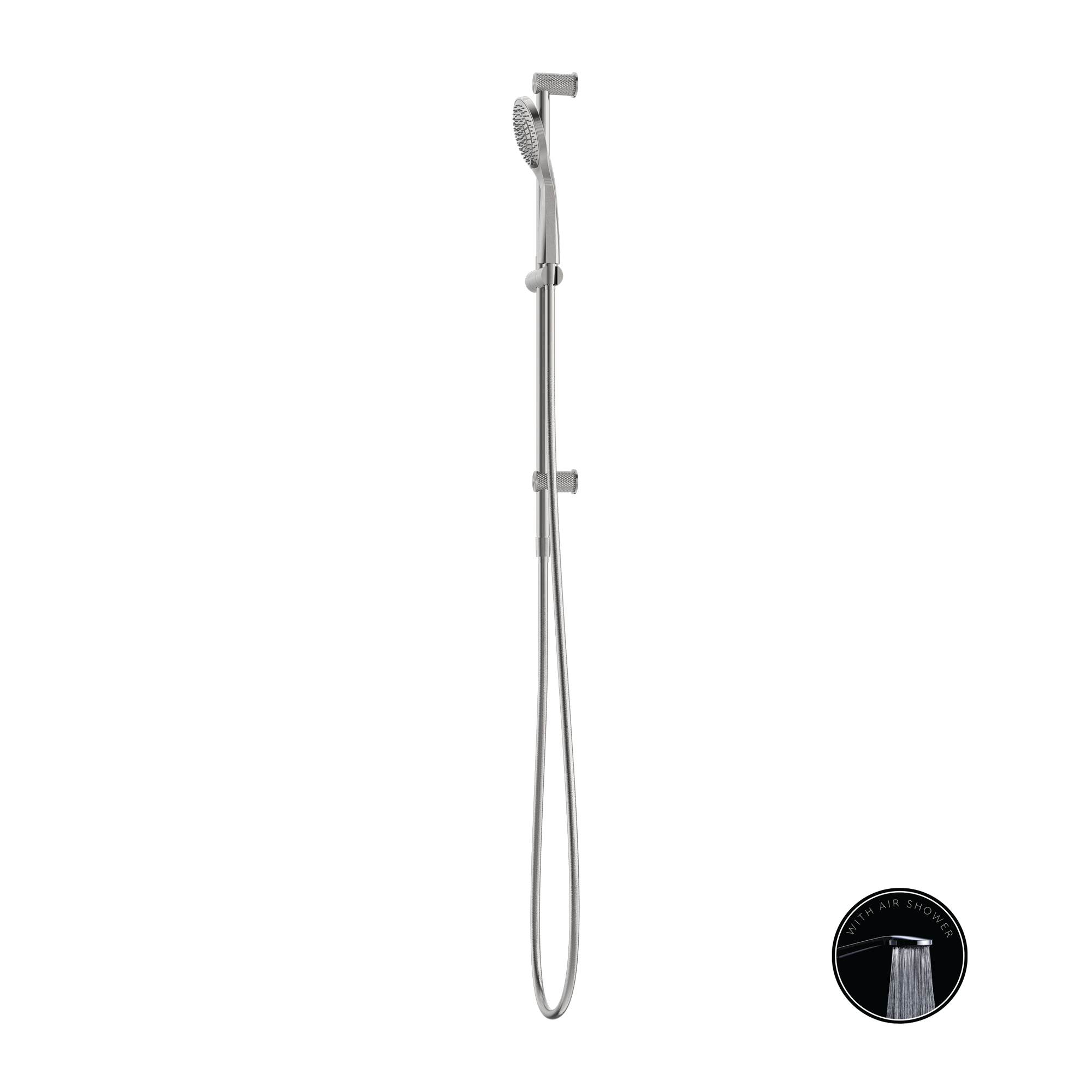 Nero Opal Rail Shower Brushed Nickel