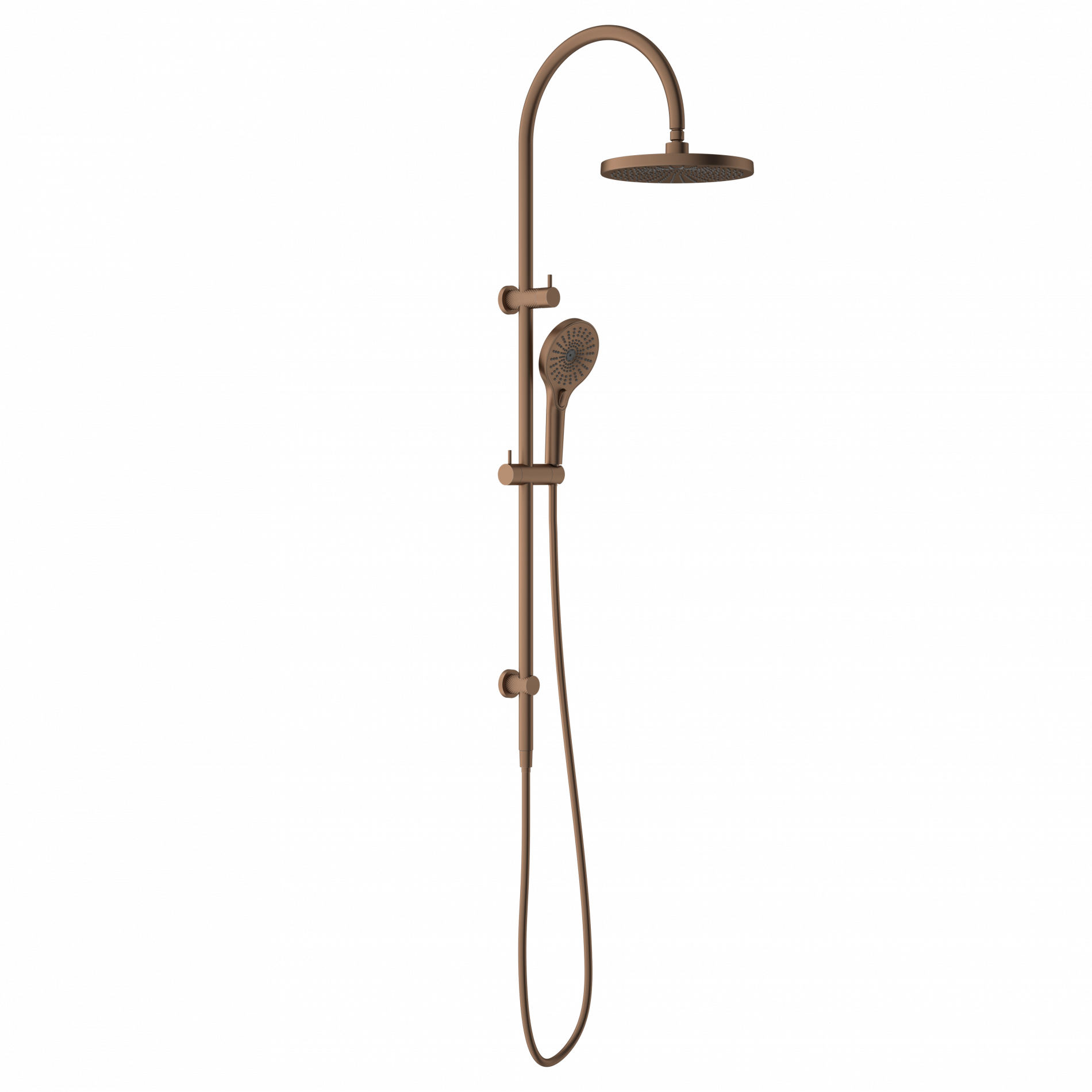 Nero Opal Twin Shower 2 in 1 Multifunction Brushed Bronze