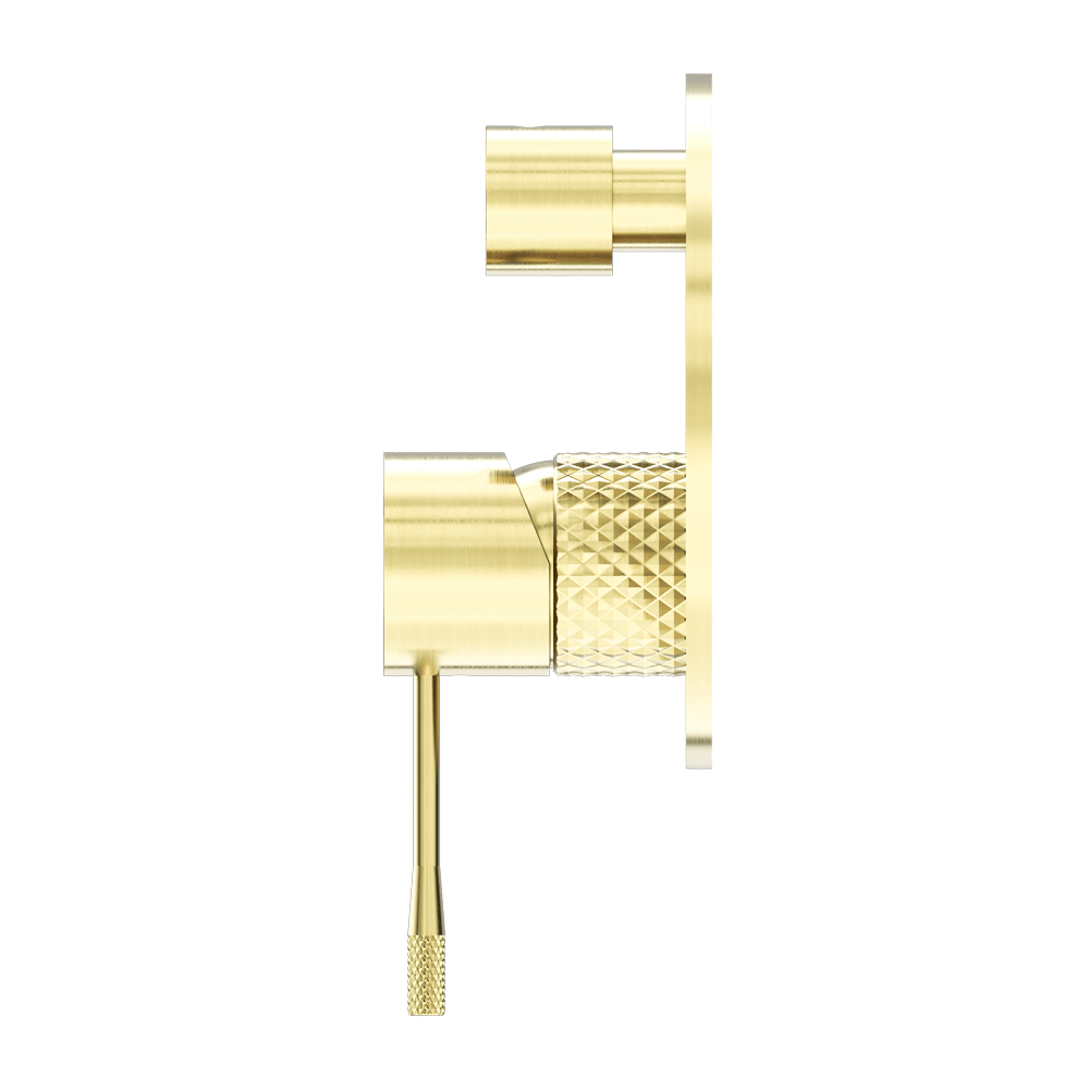 Nero Opal Brushed Gold Shower Mixer with Diverter