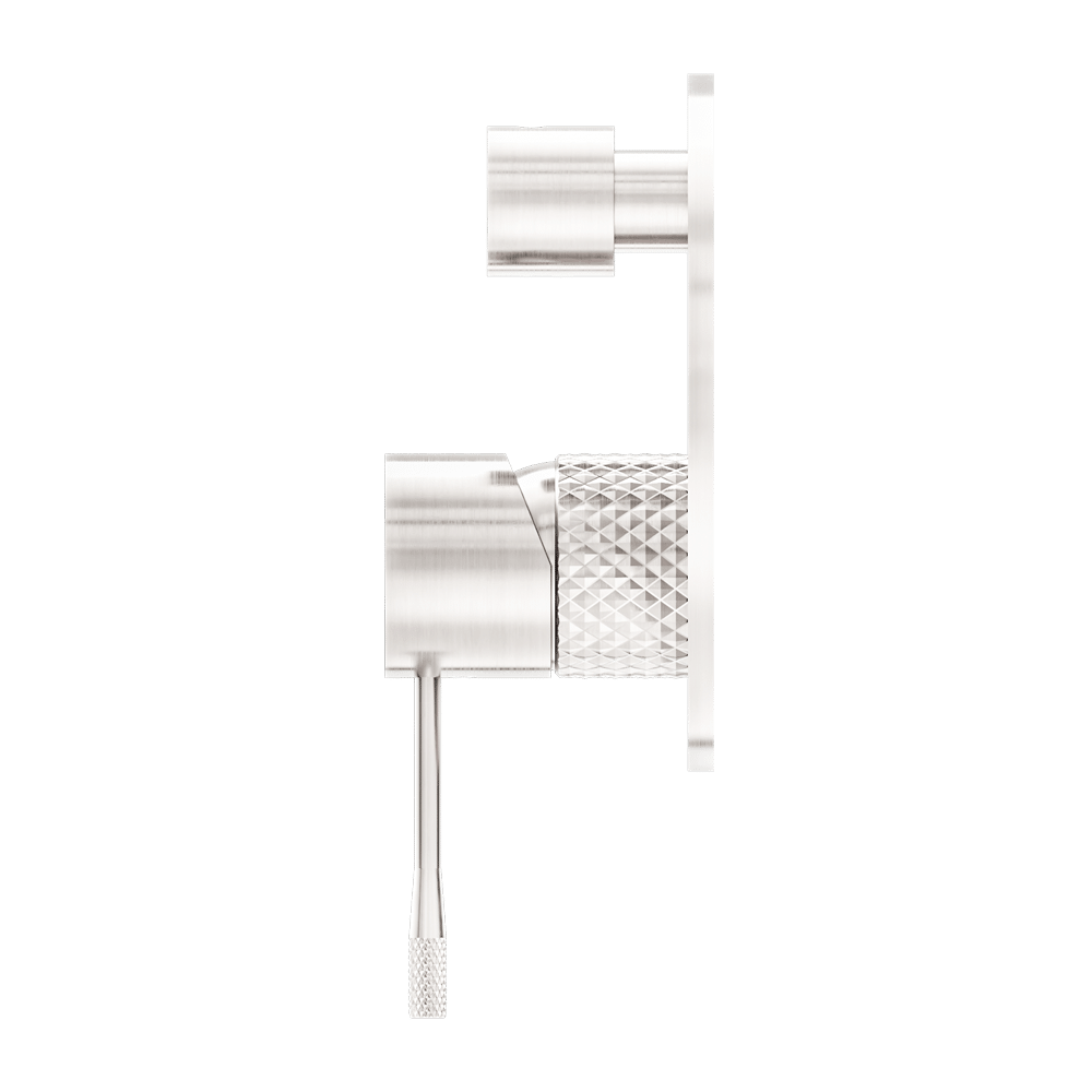 Nero Opal Brushed Nickel Shower Mixer with Diverter