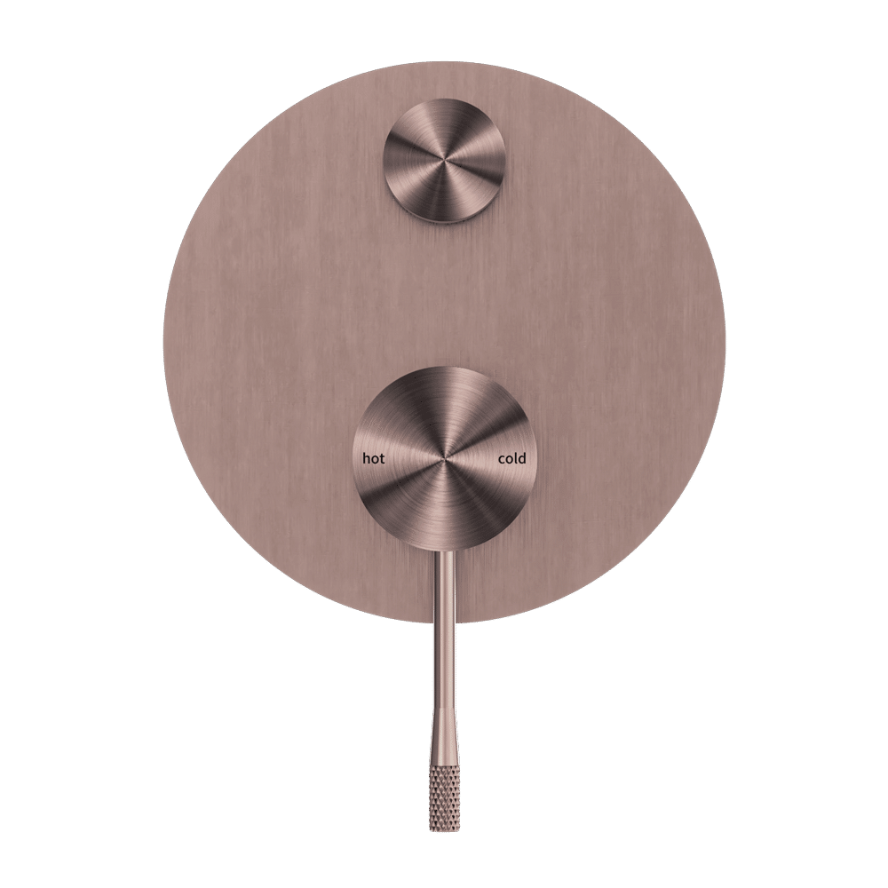 Nero Opal Brushed Bronze Shower Mixer with Diverter