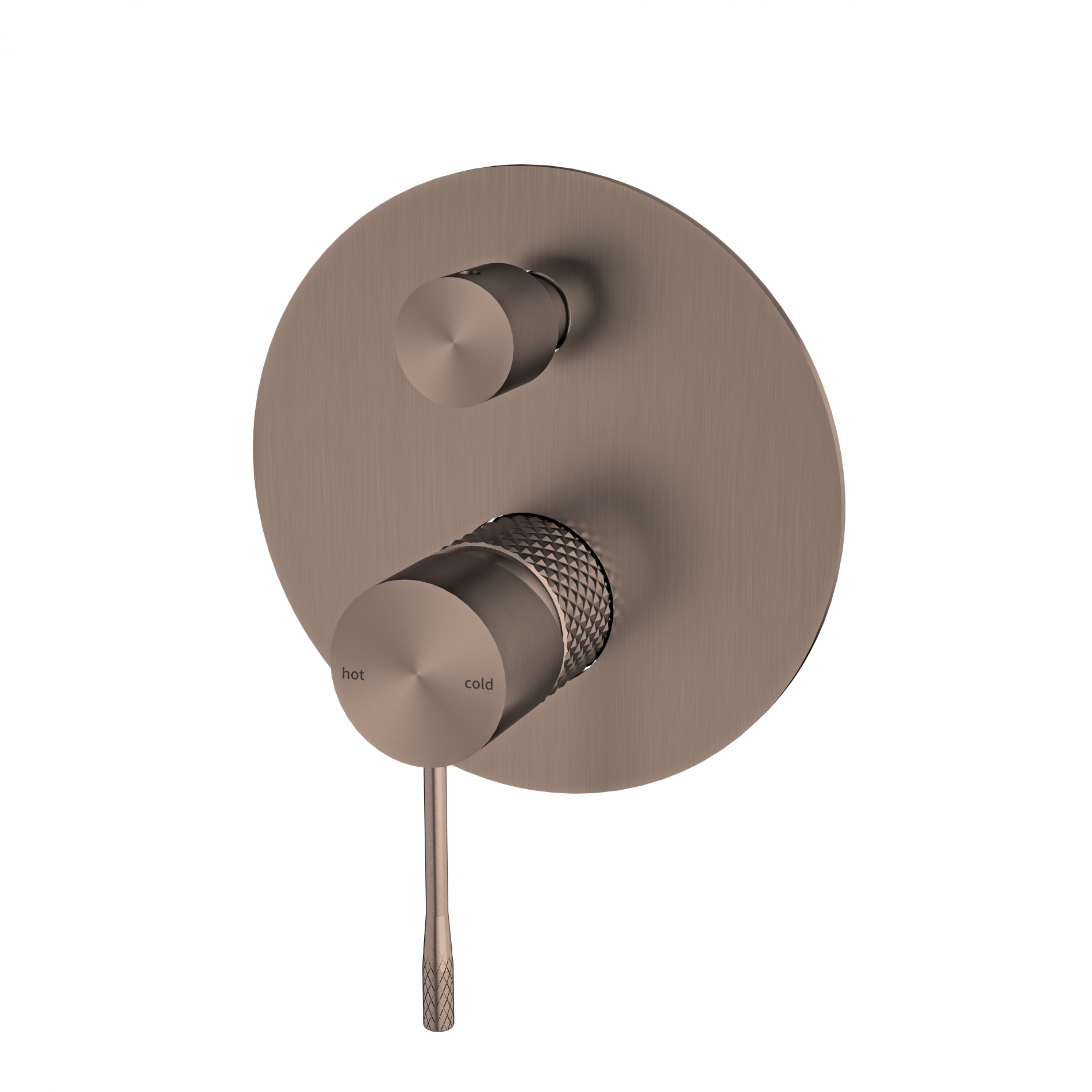 Nero Opal Brushed Bronze Shower Mixer with Diverter