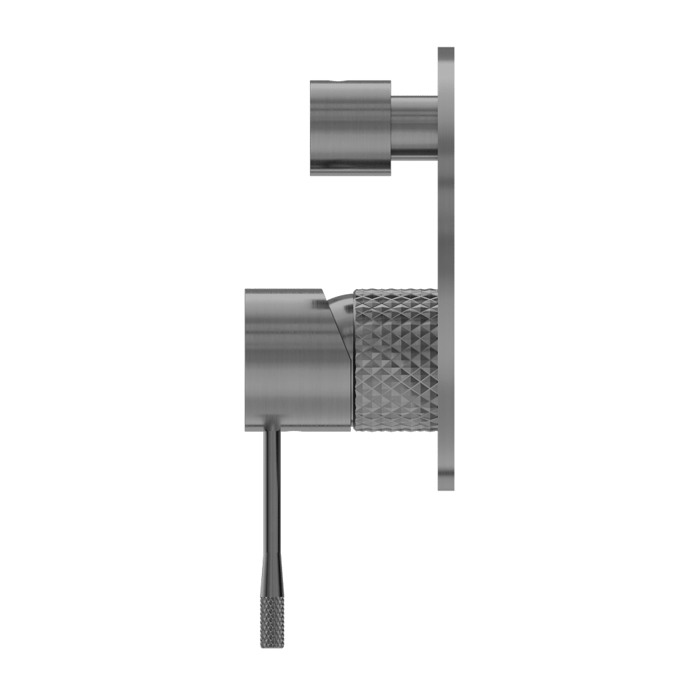 Nero Opal Graphite Gun Metal Shower Mixer with Diverter