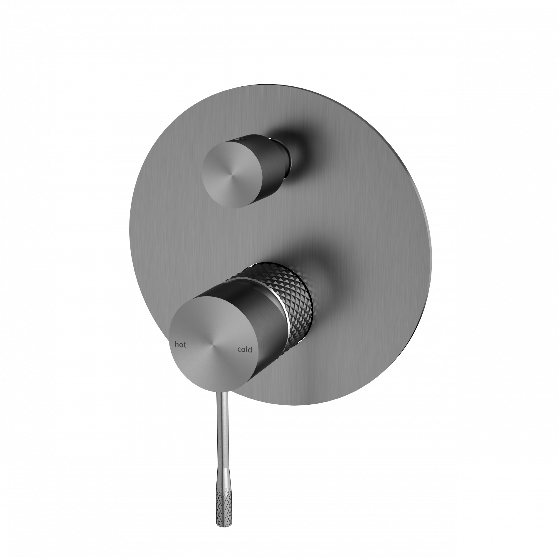 Nero Opal Graphite Gun Metal Shower Mixer with Diverter