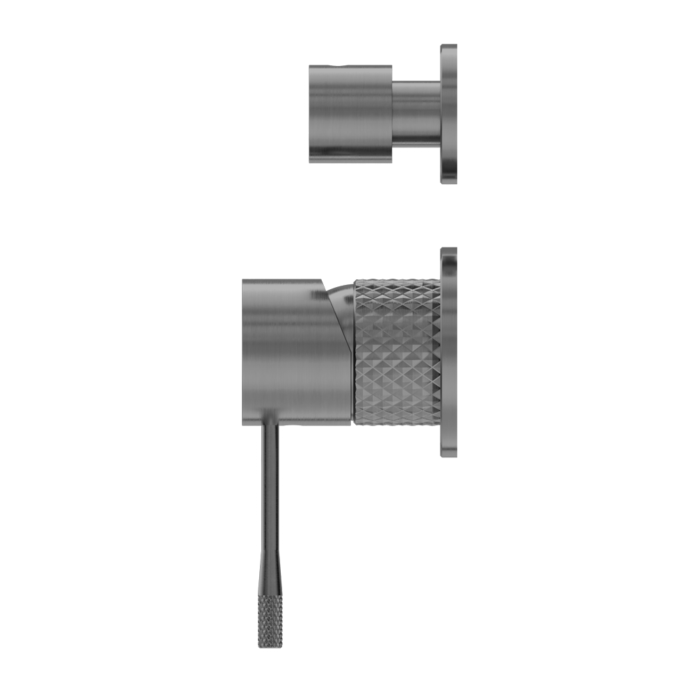 Nero Opal Shower Mixer with Divertor Separate Plate Graphite