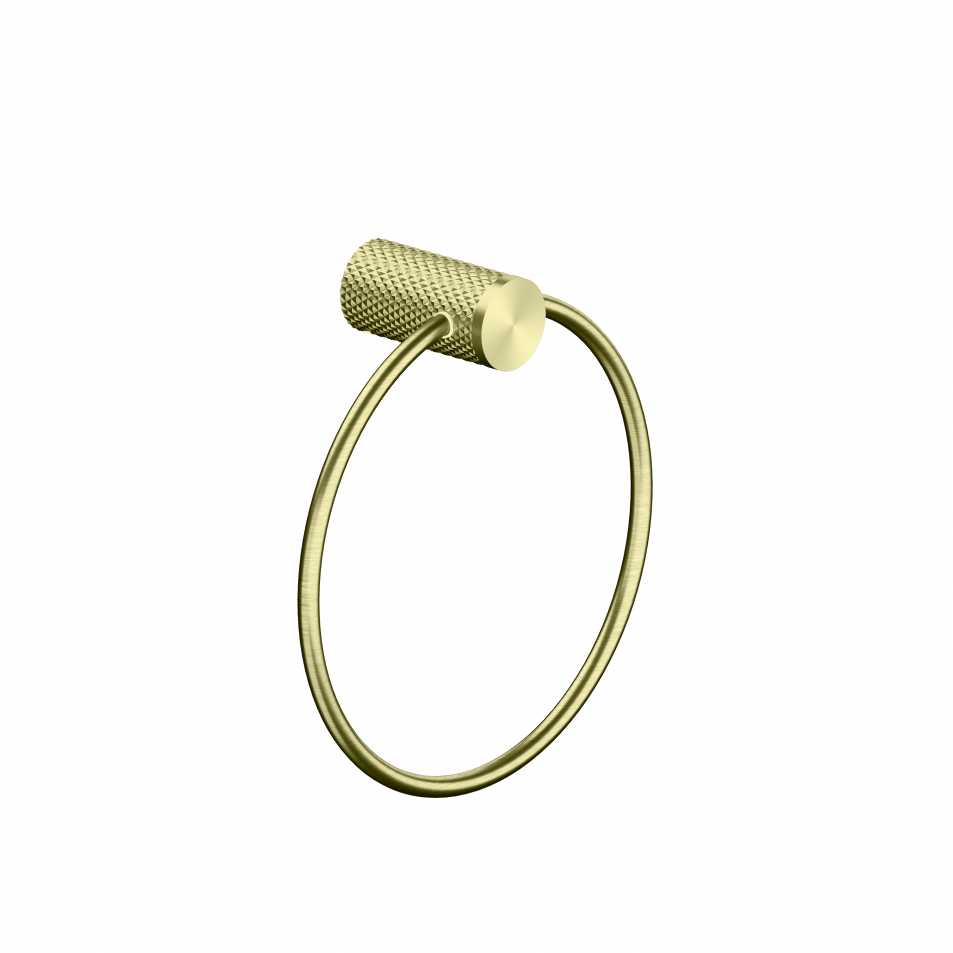Nero Opal Brushed Gold Towel Ring
