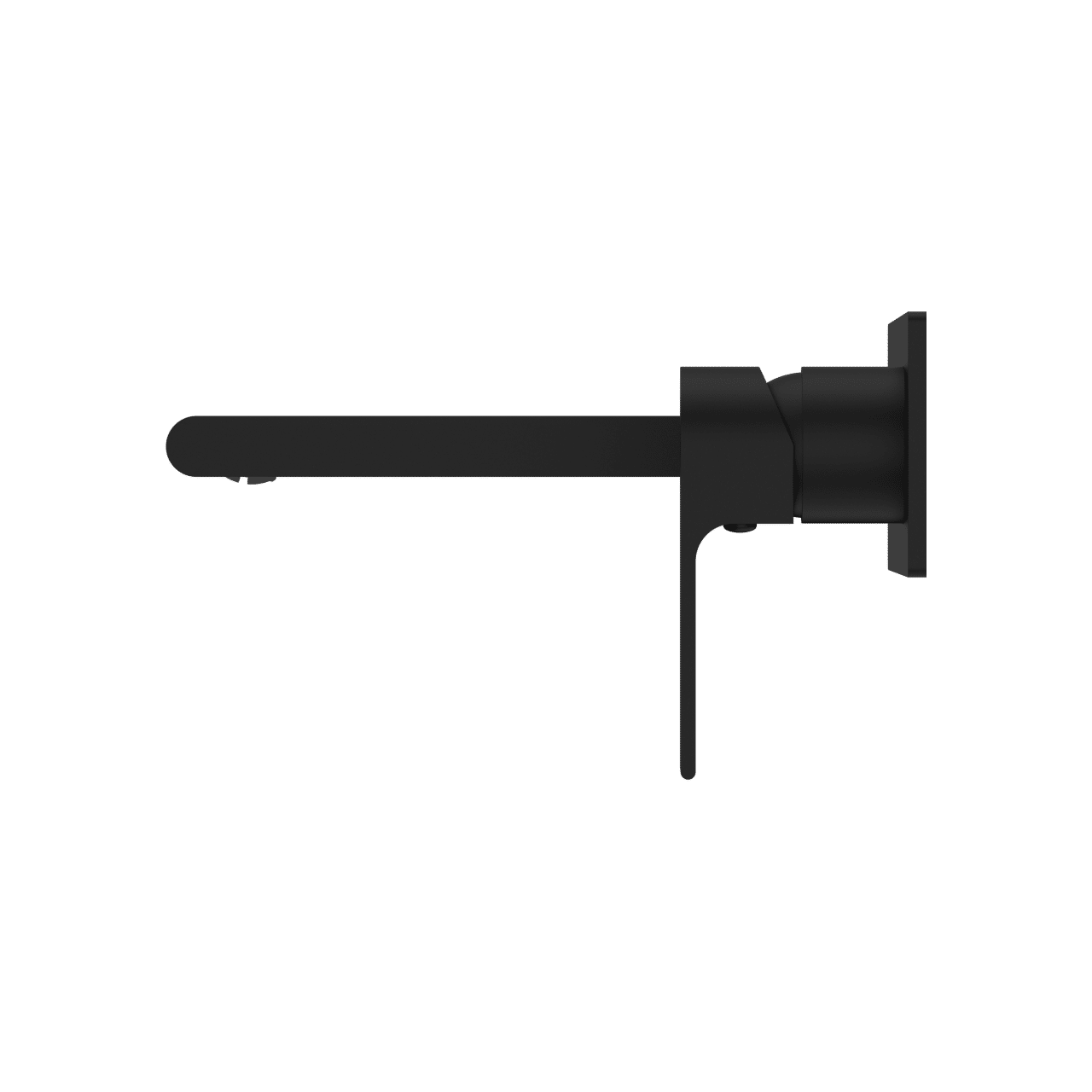 Nero Bianca Wall Basin Mixer Matte Black