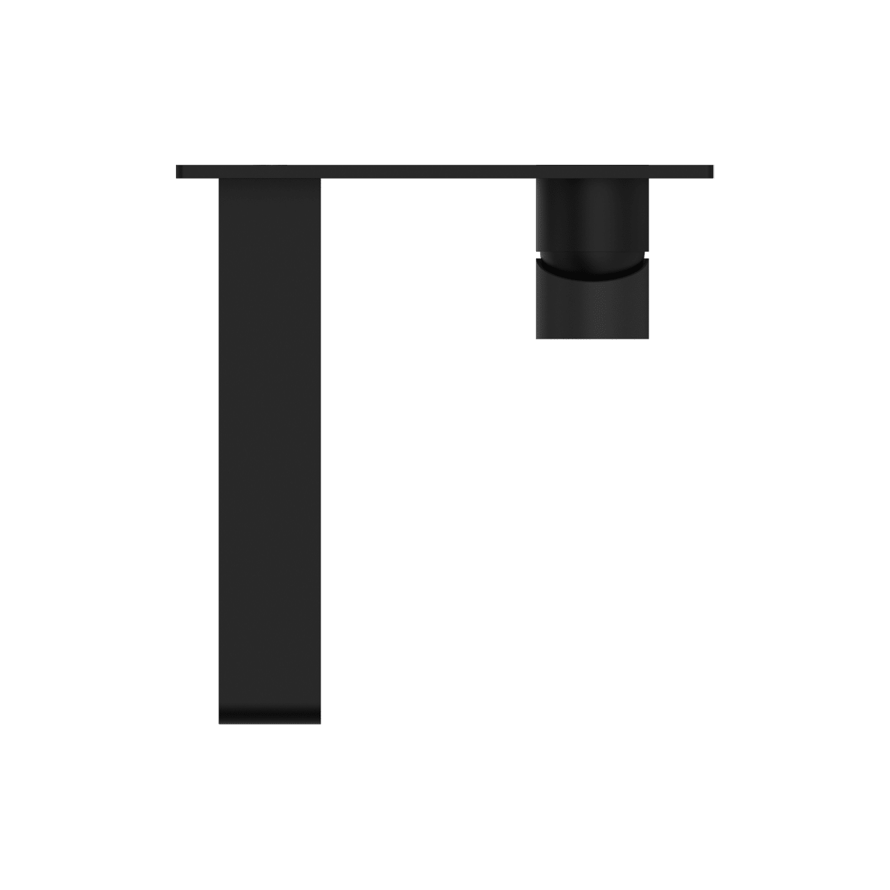 Nero Bianca Wall Basin Mixer Matte Black