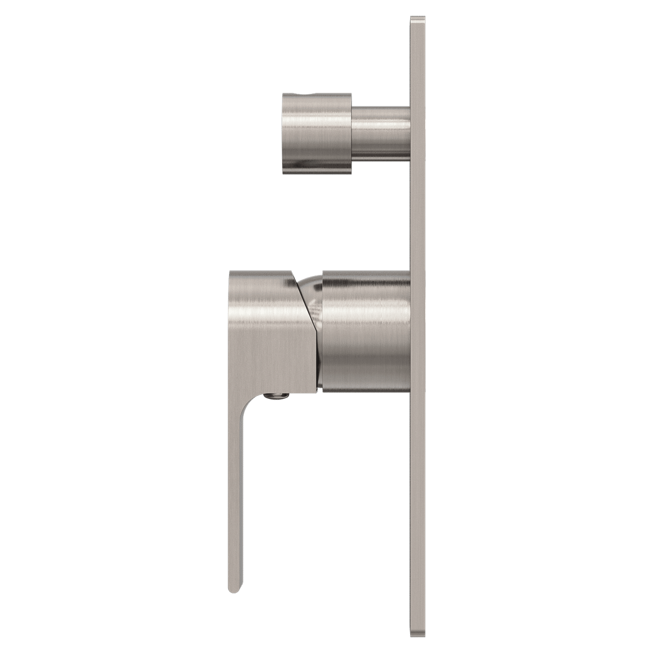 Nero Bianca Shower Mixer Diverter Brushed Nickel