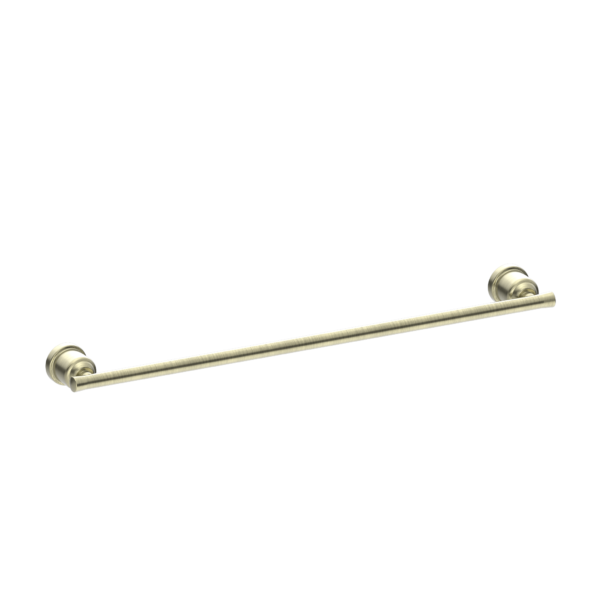 York Federation Single Towel Rail 600mm Aged Brass