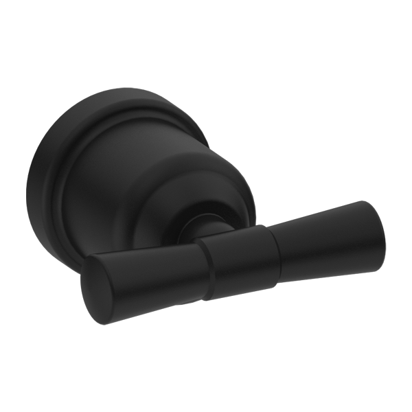 York Federation Robe Hook Matte Black