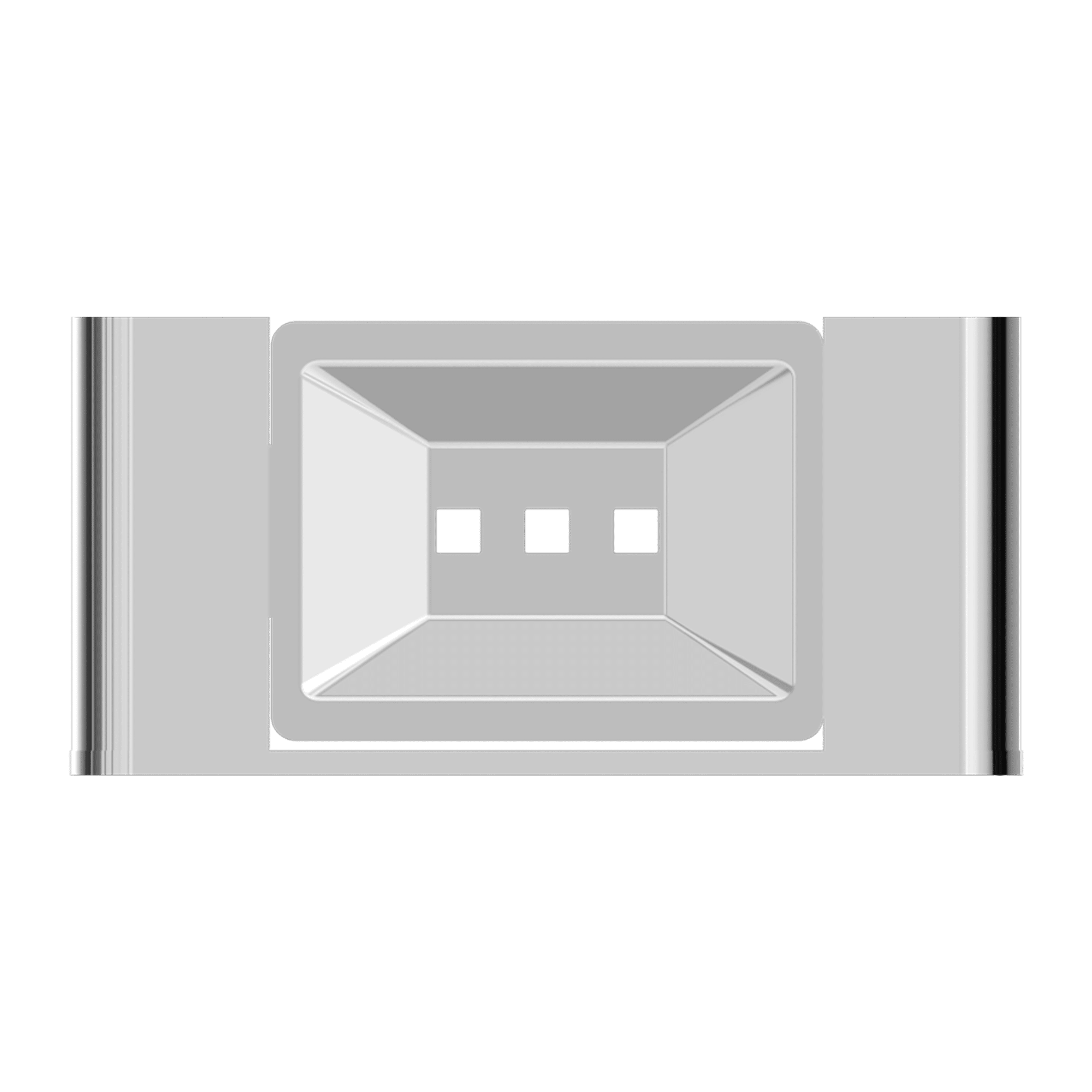 Nero Bianca Soap Dish Chrome