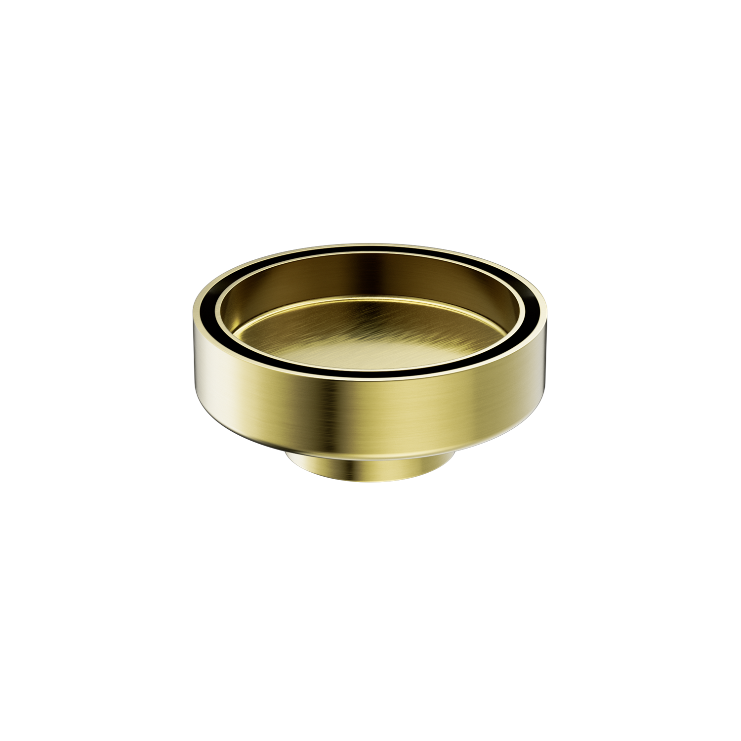 Nero 100mm Round Floor Waste 50mm Outlet Brushed Gold