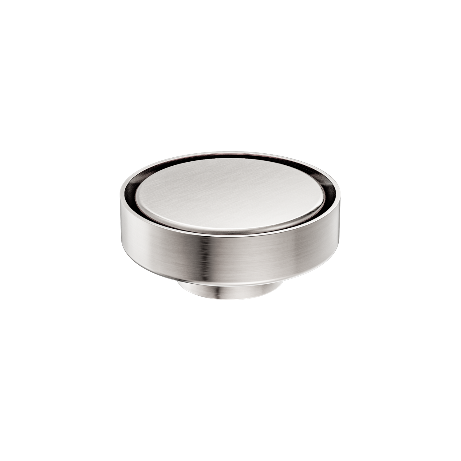 Nero 100mm Round Floor Waste 50mm Outlet Brushed Nickel