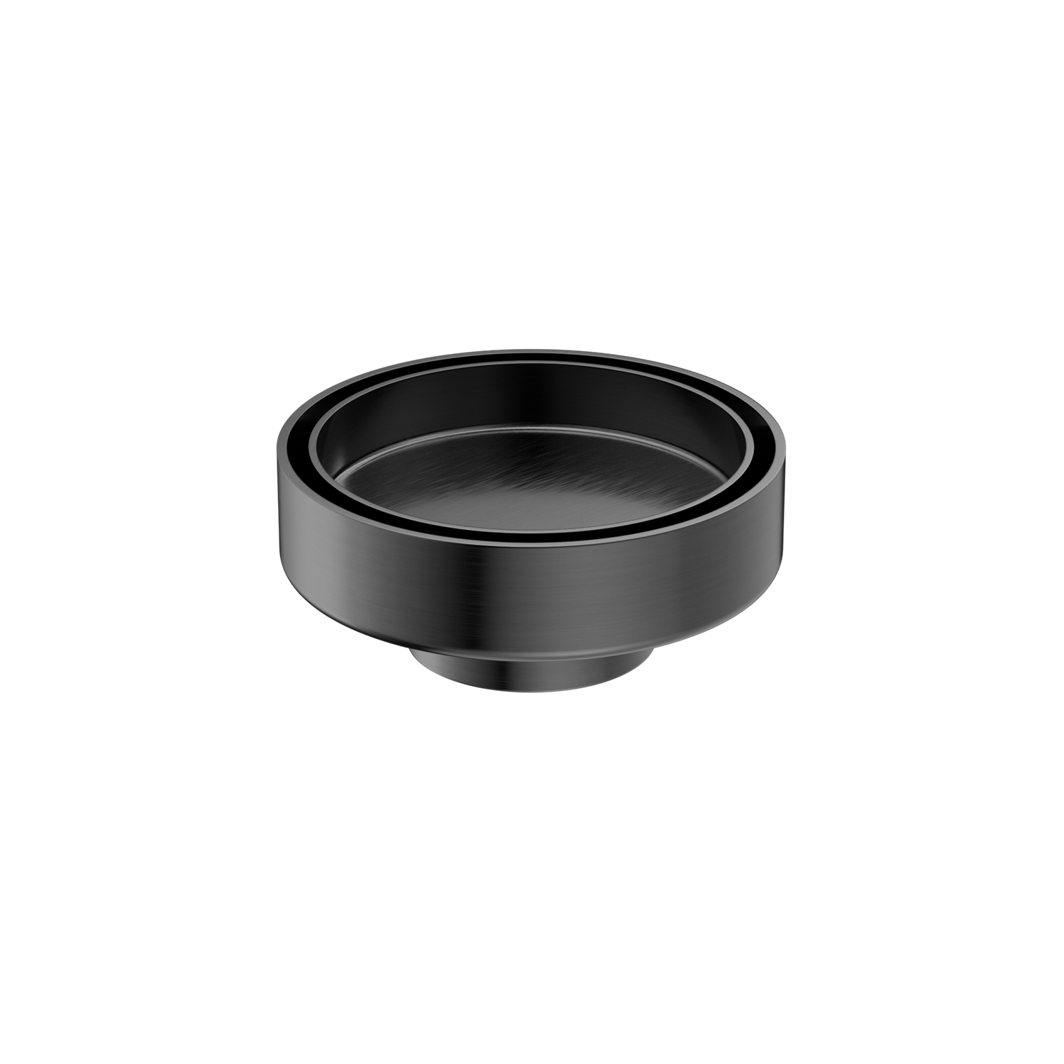 Nero 100mm Round Floor Waste 50mm Outlet Gun Metal