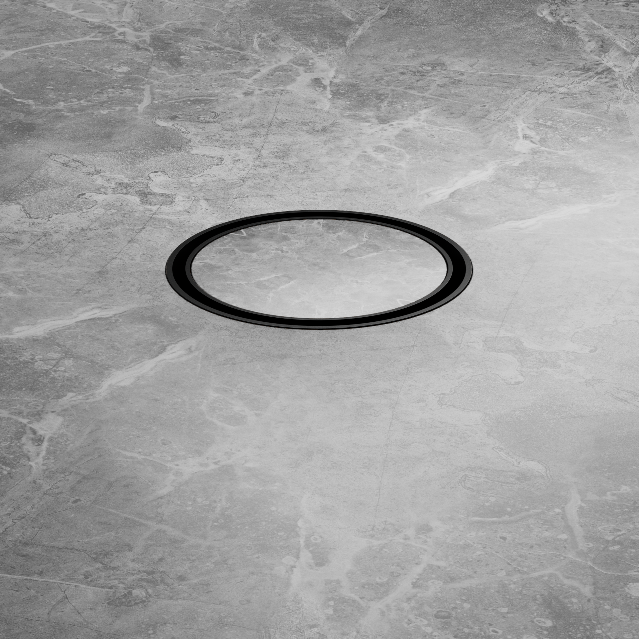 Nero 100mm Round Floor Waste 50mm Outlet Matte Black