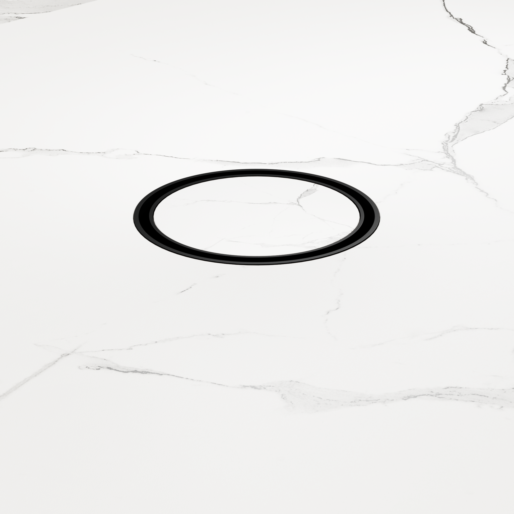 Nero 100mm Round Floor Waste 50mm Outlet Matte Black
