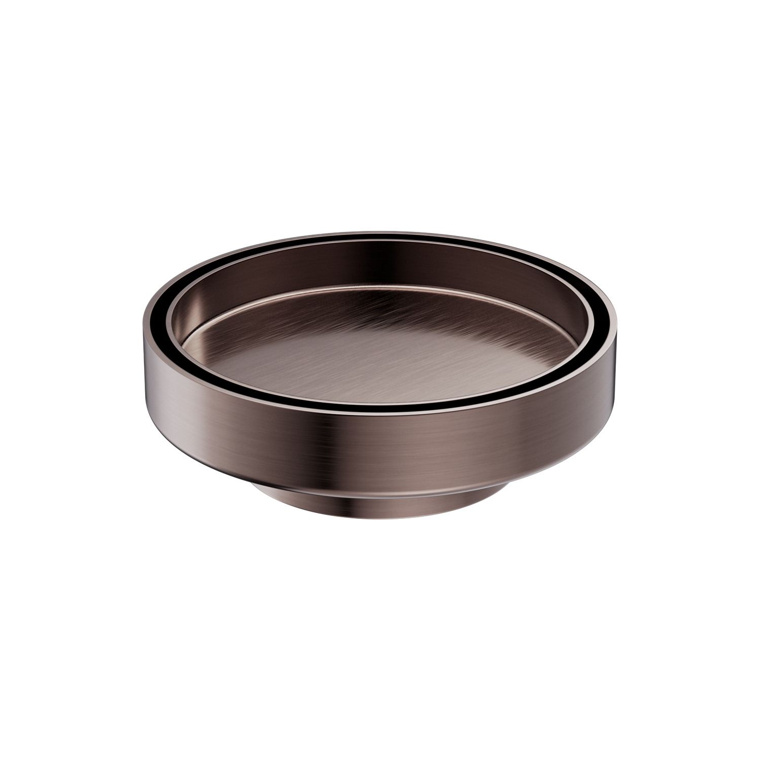 Nero 130mm Round Floor Waste 80mm Outlet Brushed Bronze