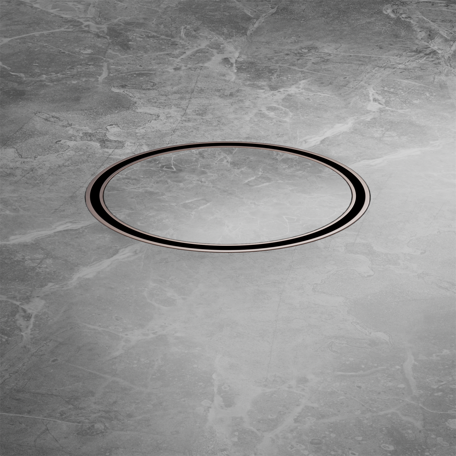 Nero 130mm Round Floor Waste 80mm Outlet Brushed Bronze