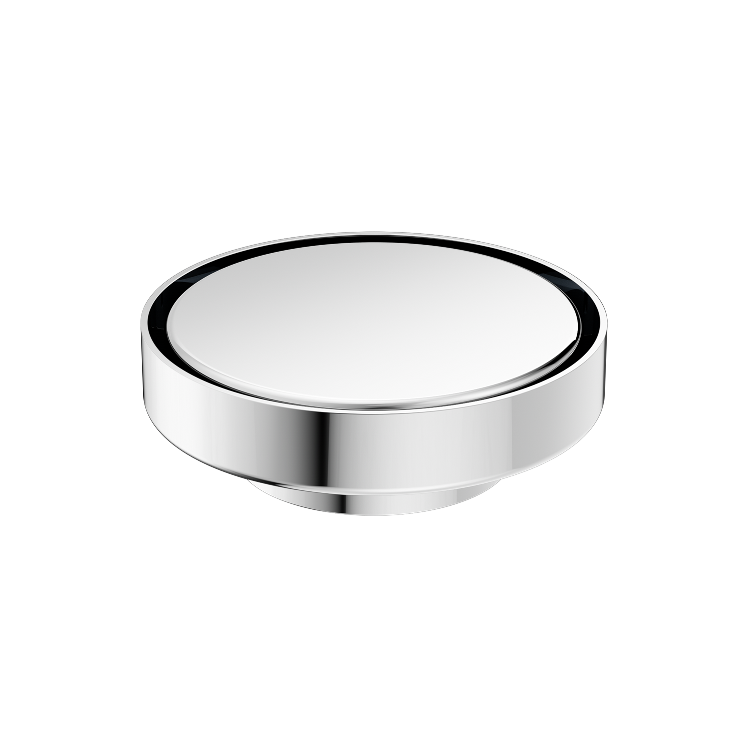 Nero 130mm Round Floor Waste 80mm Outlet Chrome