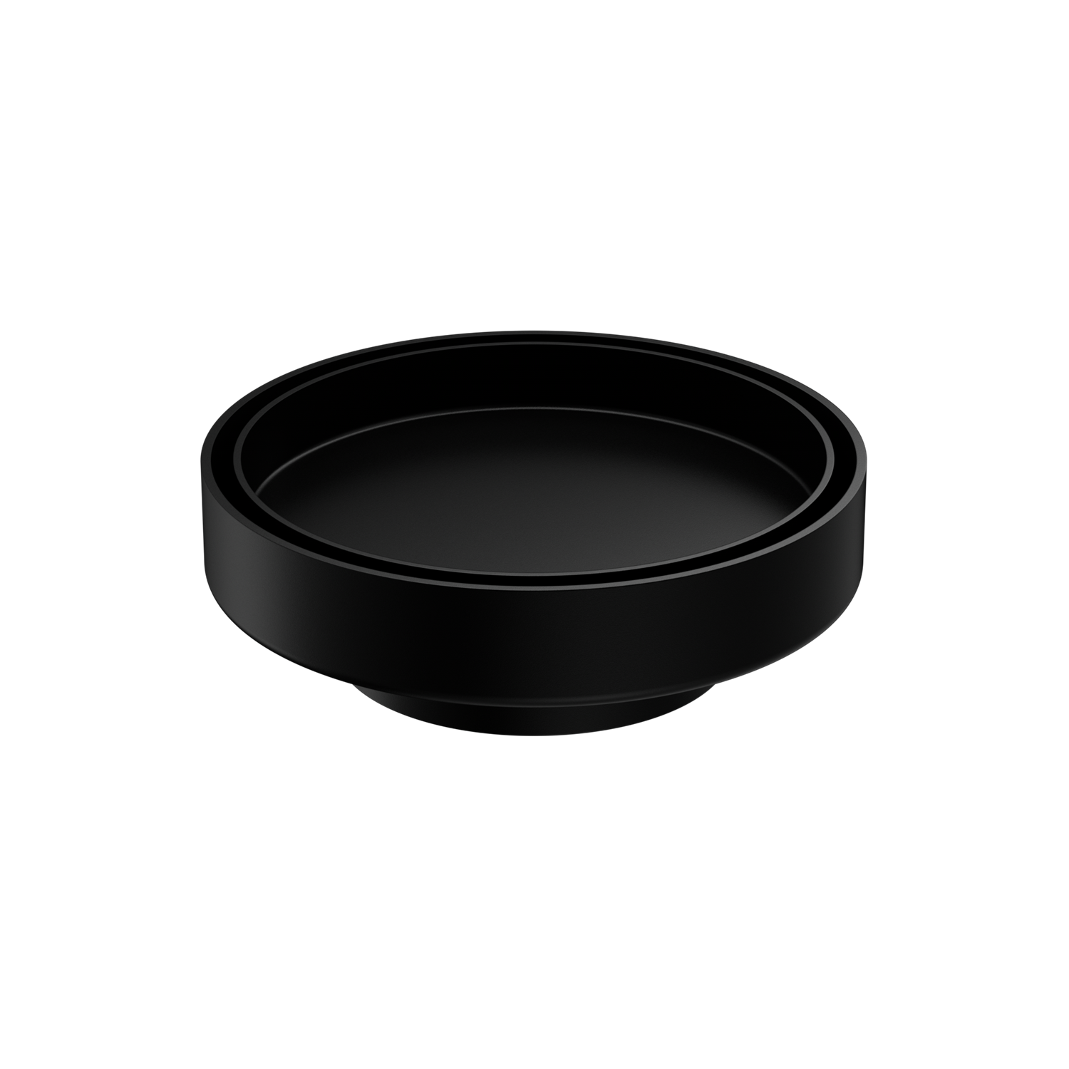 Nero 130mm Round Floor Waste 80mm Outlet Matte Black