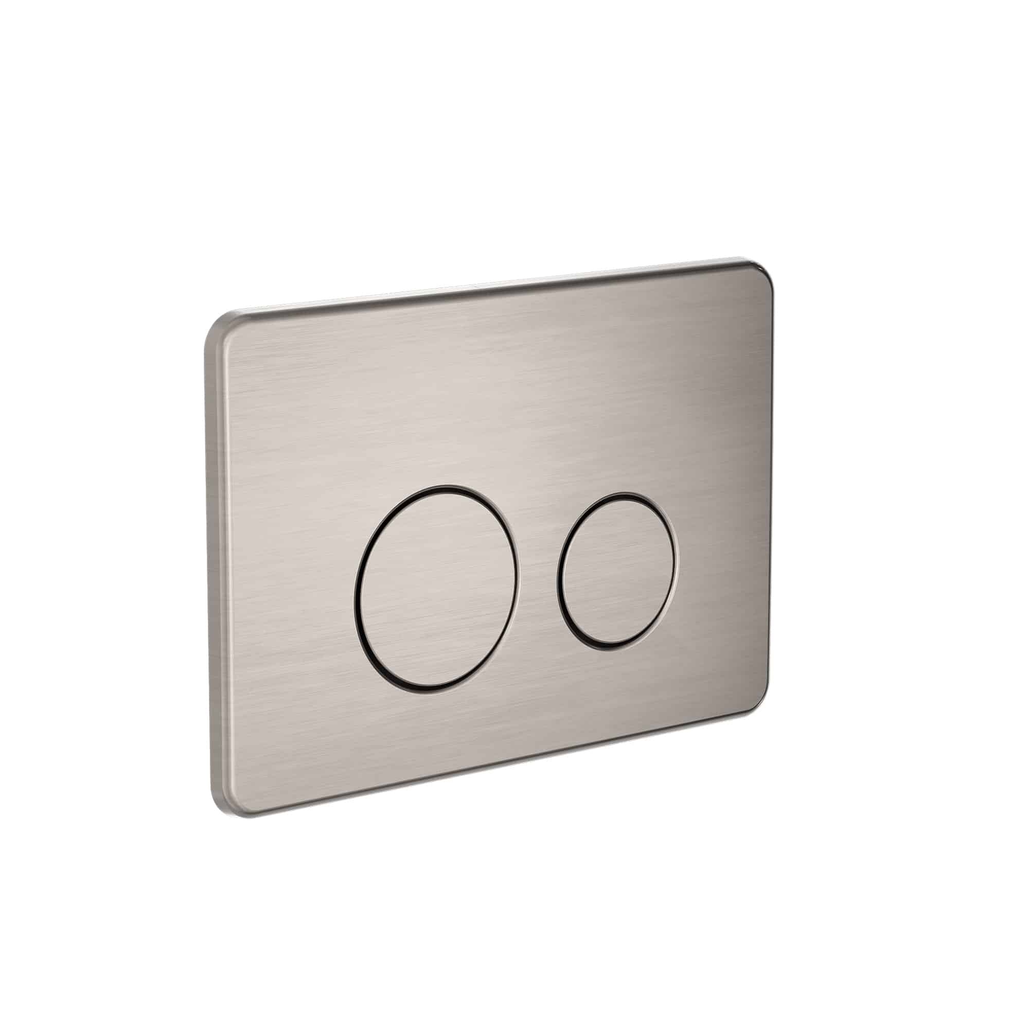 Nero In Wall Toilet Cistern Button R and T Brushed Nickel