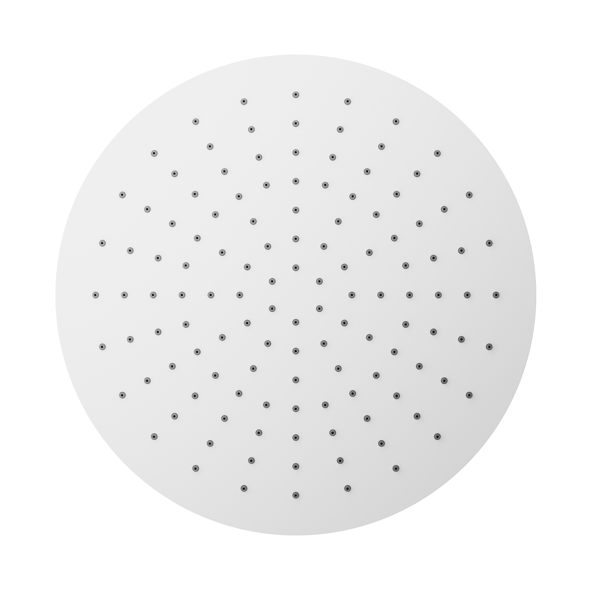 Nero 300mm Round Shower Head Matte White