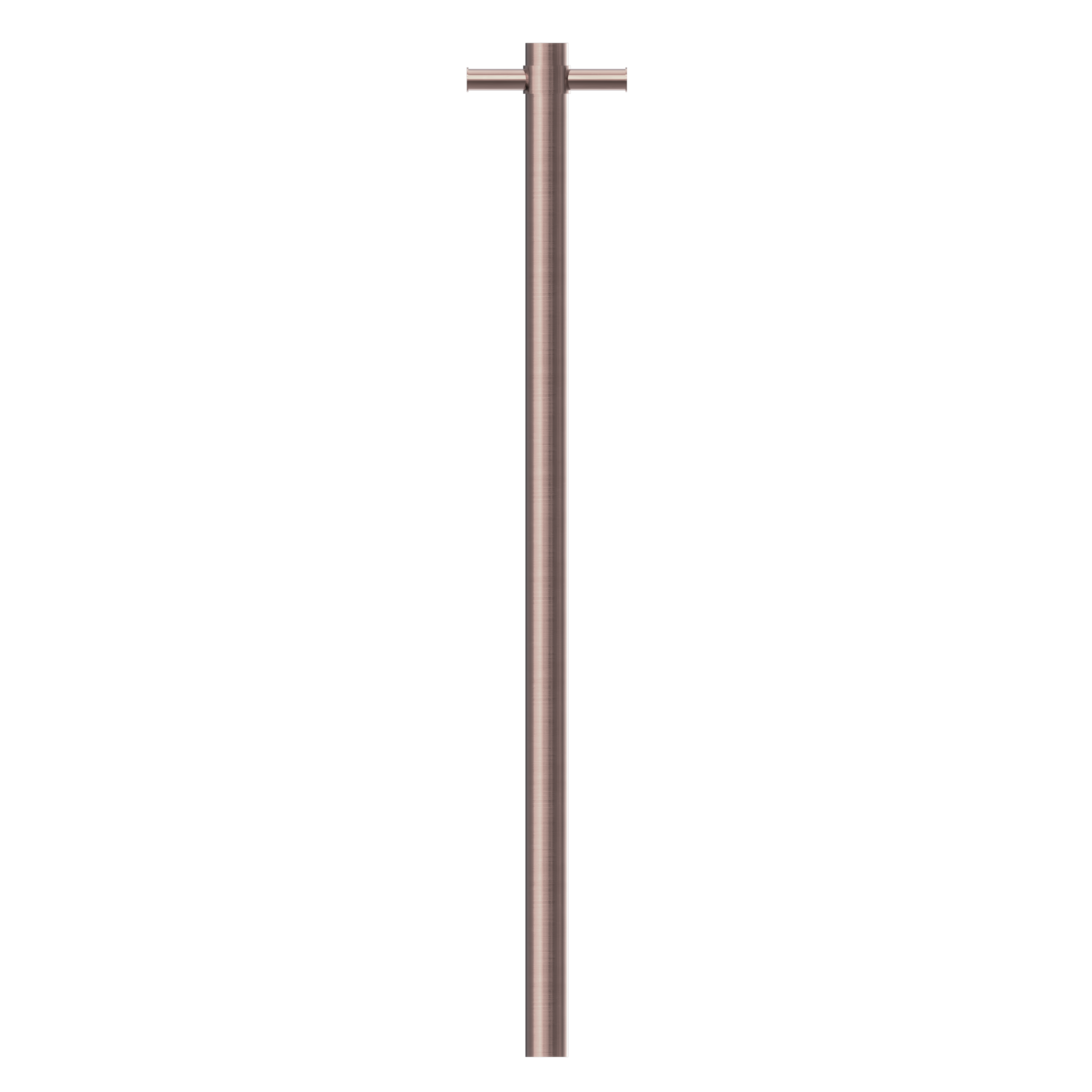 Nero Mecca Single Vertical Heated Towel Rail Brushed Bronze
