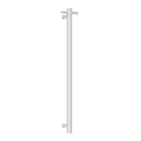 Nero Heated Vertical Towel Rail Matte White