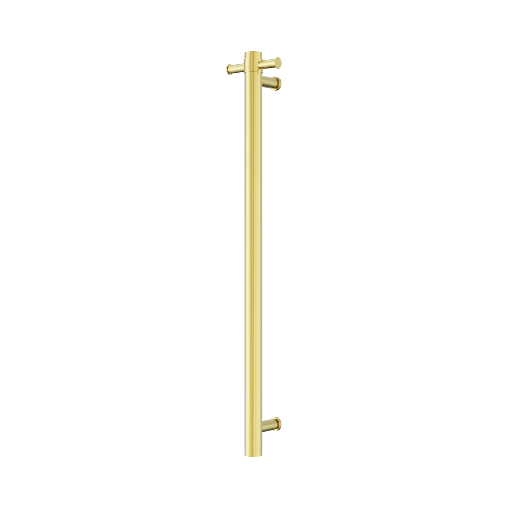 Nero Mecca Single Vertical Heated Towel Rail Brushed Gold