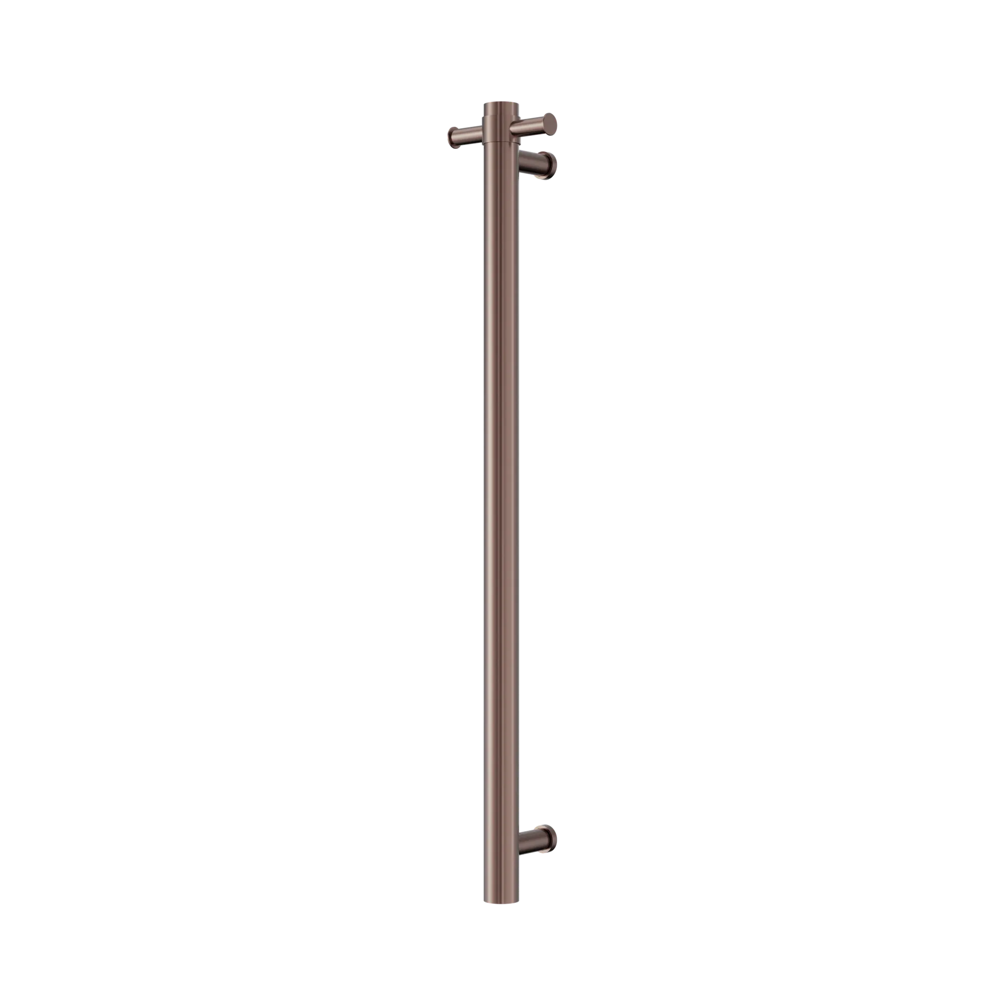 Nero Mecca Single Vertical Heated Towel Rail Brushed Bronze